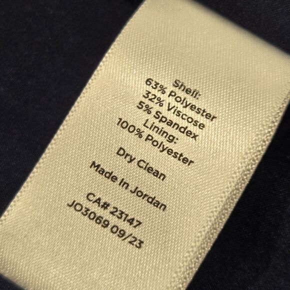 Talbots Women Blazer Plus Size 18w Blue Navy Double Breasted Silver Buttons EUC - Picture 9 of 9